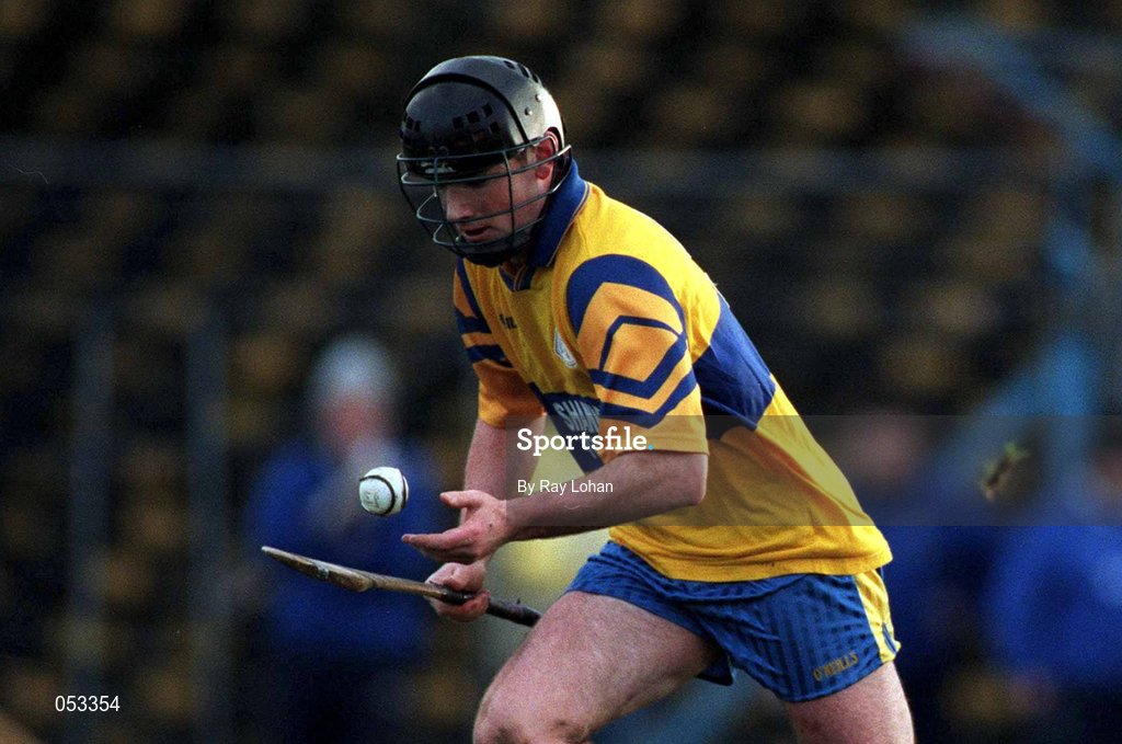 26 November 2000; Stiofan Fitzpatrick of Sixmilebridge during the AIB Munster Senior Hurling Club Championship Final match between Sixmilebridge and Mount Sion at Semple Stadium in Thurles, Tipperary. Photo by Ray Lohan/Sportsfile