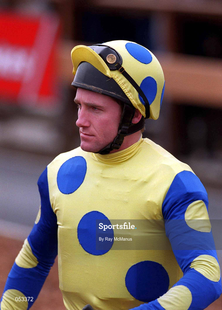 16 January 2000; Jockey Terence Mitchell at Fairyhouse Racecourse in Meath. Photo by Ray McManus/Sportsfile