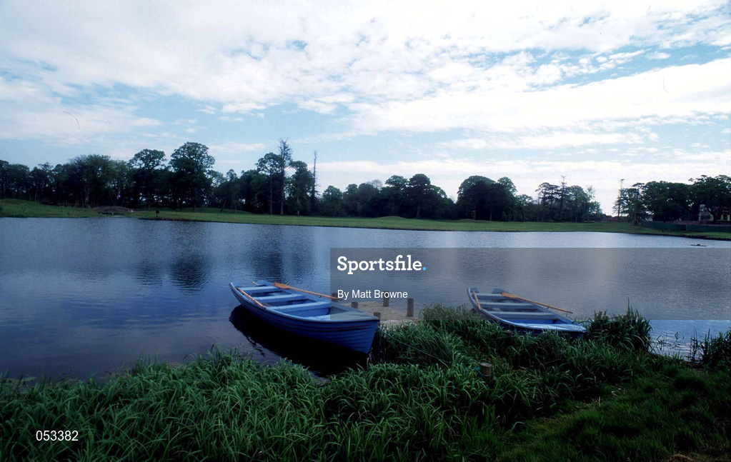 19 February 1999: A general view of the lake fronting the 10th and 18th fairways at The K Club, in Straffan, Kildare, which will host the Smurfit European Open later in the year. Photo by Matt Browne/Sportsfile