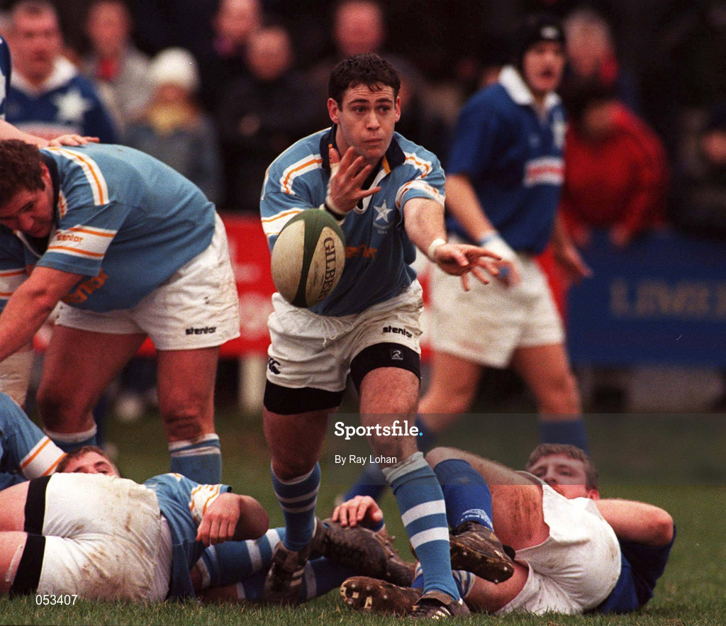 21 January 2000; Tom Tierney of Garryowen during the AIB All-Ireland League Division 1 match between Garryowne and St Mary's at Dooradoyle in Limerick. Photo by Ray Lohan/Sportsfile