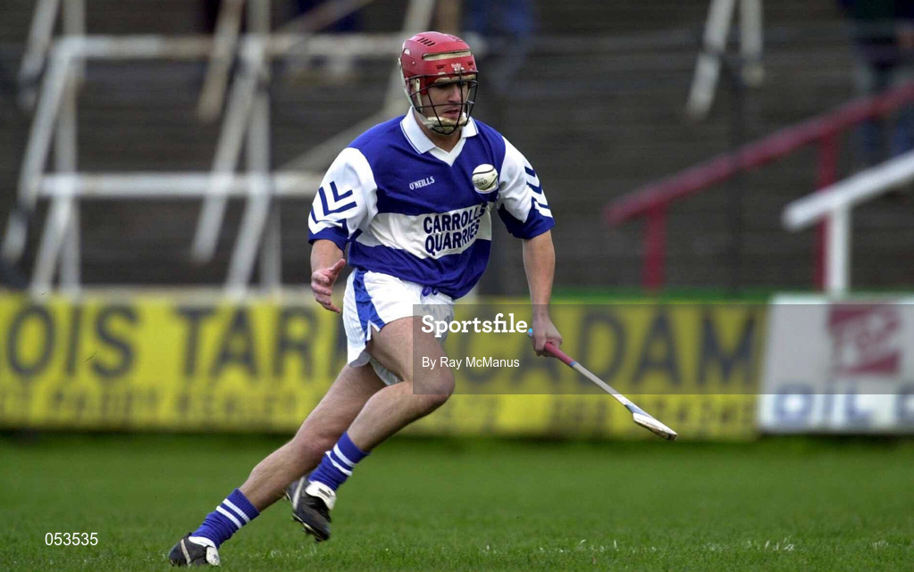 4 November 2000; Fionan O'Sullivan of Castletown during the AIB Leinster Club Hurling Championship Quarter-Final match between Castletown and Birr at O'Moore Park in Portlaoise, Laois. Photo by Ray McManus/Sportsfile