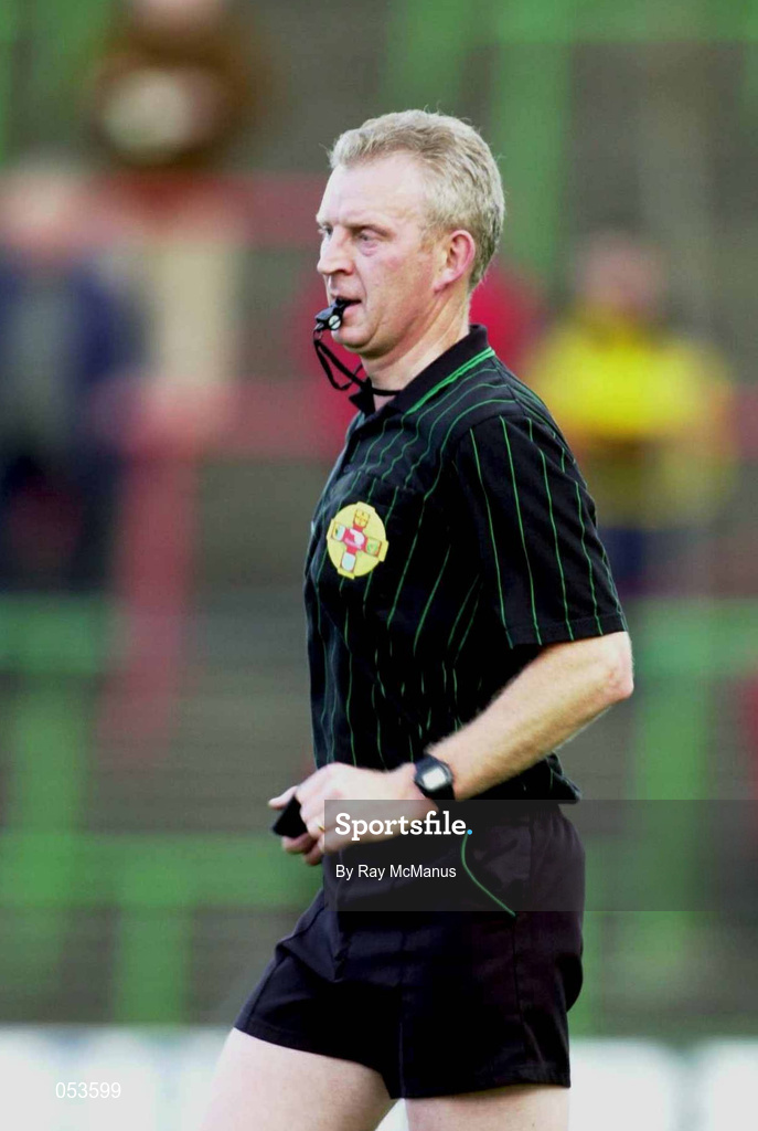 4 November 2000; Referee Pat Aherne during the AIB Leinster Club Hurling Championship Quarter-Final match between Castletown and Birr at O'Moore Park in Portlaoise, Laois. Photo by Ray McManus/Sportsfile