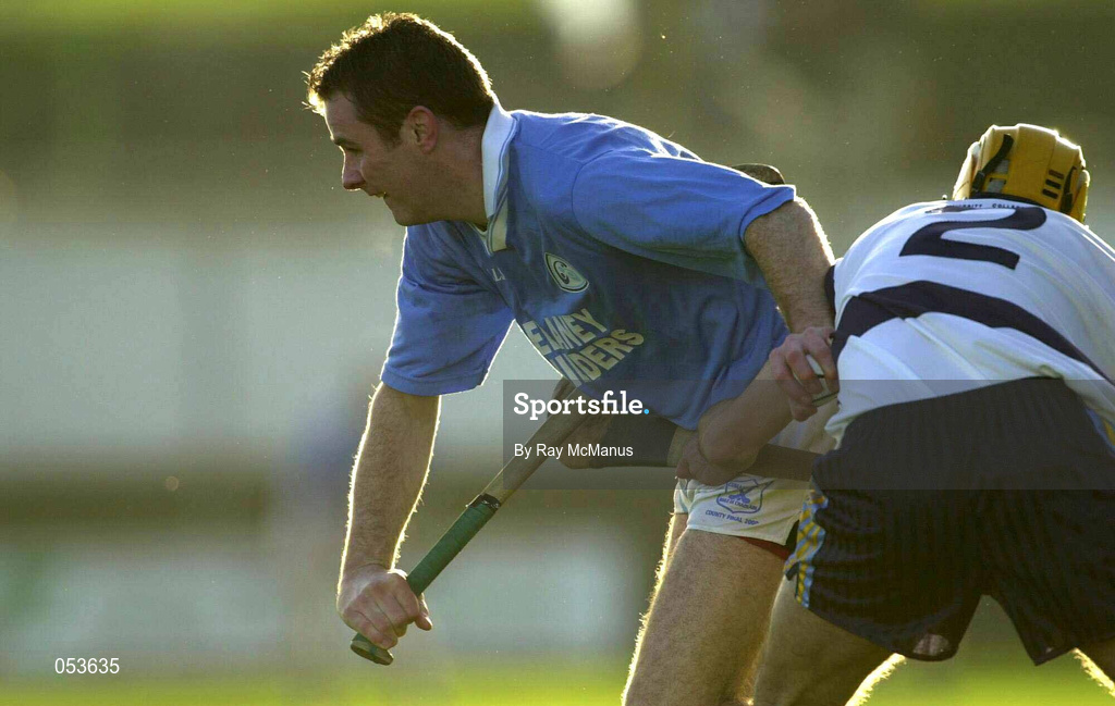26 November 2000; Tomas Dermody of Graigue-Ballycallan is tackled by Brian Walton of UCD during the AIB Leinster Senior Hurling Championship Final between Graigue-Ballycallan and University College Dublin at Nowlan Park in Kilkenny. Photo by Ray McManus/Sportsfile