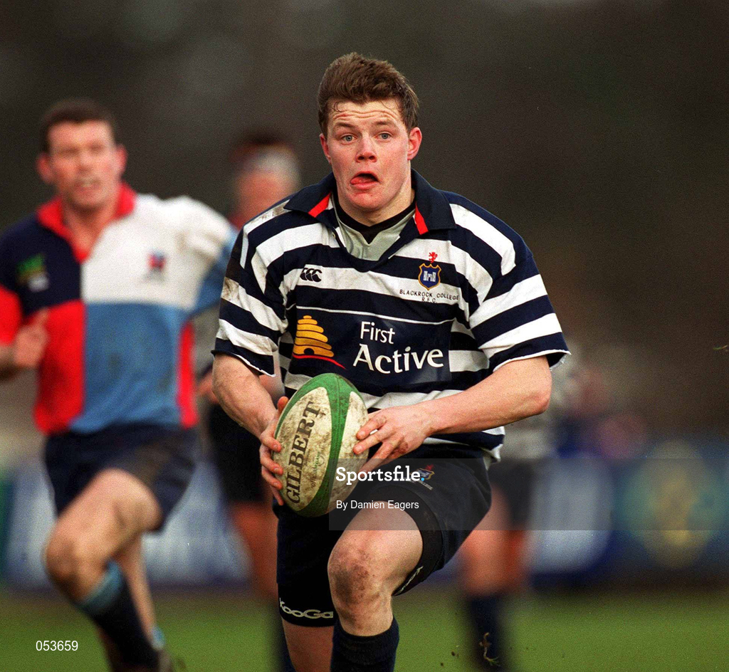 22 January 2000; Brian O'Driscoll of Blackrock College during the AIB All-Ireland League Division 2 match between Blackrock College and Belfast Harlequins at Stradbrook in Dublin. Photo by Damien Eagers/Sportsfile