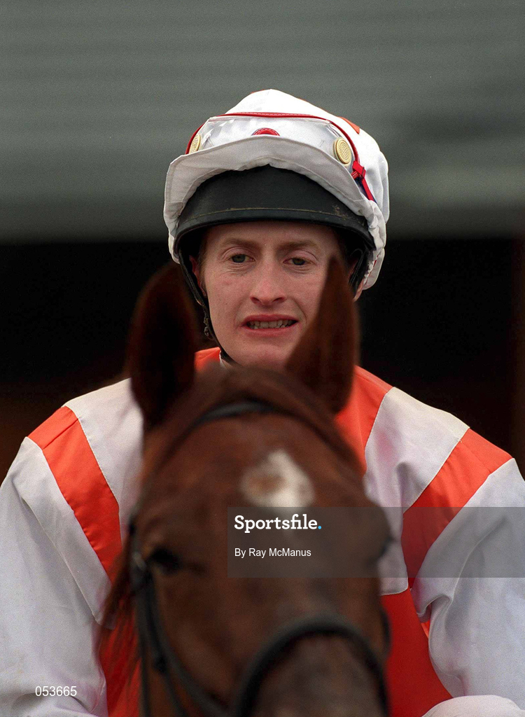 16 January 2000; Jockey Peter Murphy at Fairyhouse Racecourse in Meath. Photo by Ray McManus/Sportsfile