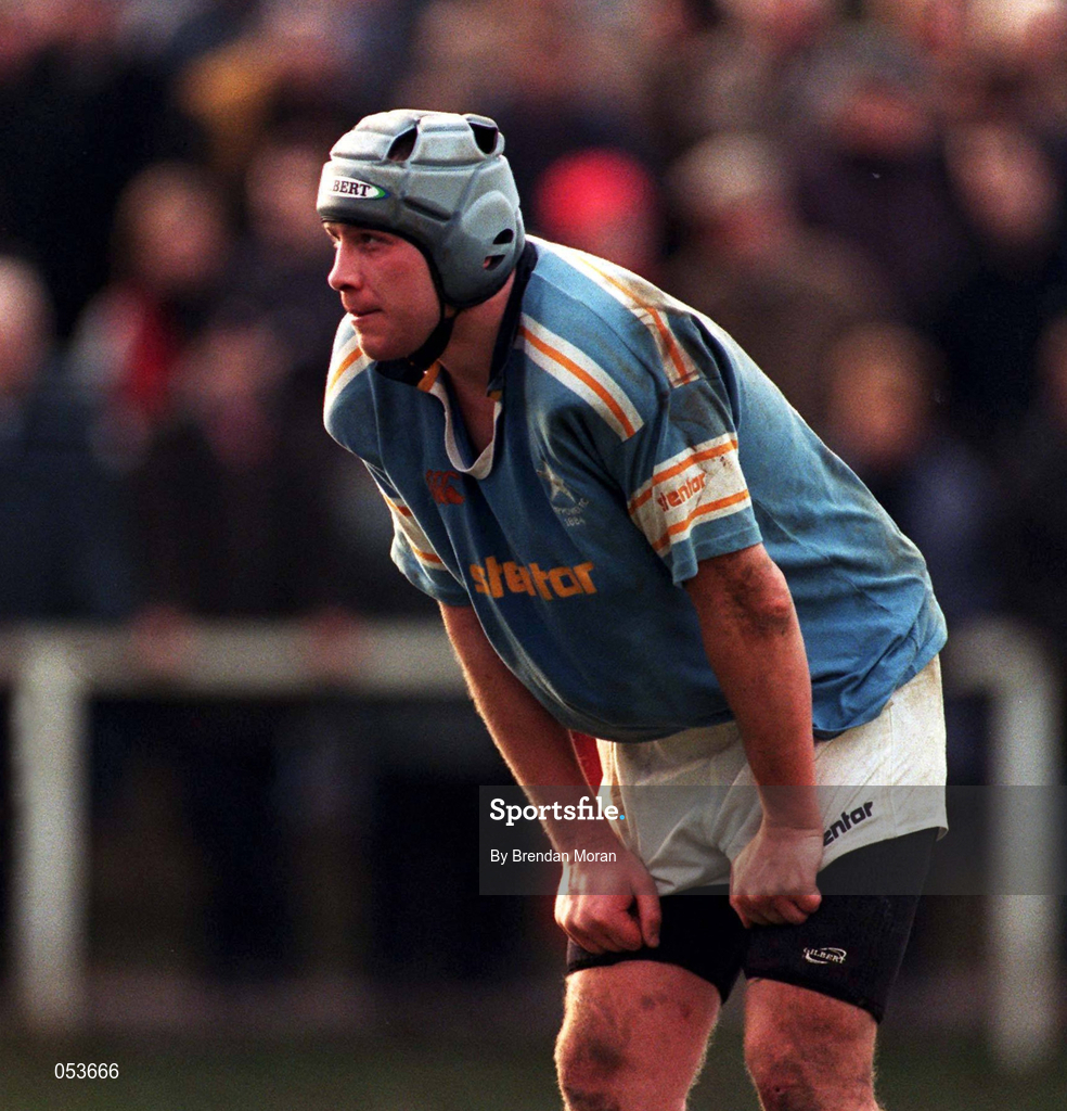 21 January 2000; Shane Leahy of Garrywowen during the AIB All-Ireland League Division 1 match between Garryowne and St Mary's at Dooradoyle in Limerick. Photo By Brendan Moran/Sportsfile