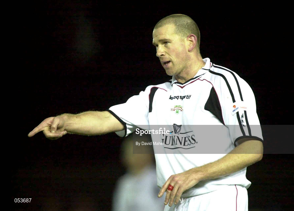 6 January 2000; Stephen Gaughan of Cork City during the Harp Lager FAI Cup Second Round match between Longford Town and Cork City at Flancare Park in Longford. Photo by David Maher/Sportsfile