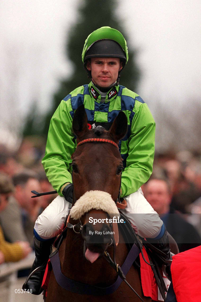 16 March 2000; Tullymurry Toff, with Graham Lee up, ahead of the Tote Cheltenham Gold Cup Chase on Day Three of the Cheltenham Racing Festival at Prestbury Park in Cheltenham, England. Photo by Ray Lohan/Sportsfile