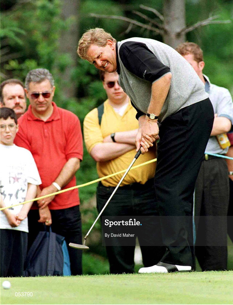 5 July 1997; Colin Montgomerie putting on the first green during the third round of the Murphy's Irish Open Golf Championship at Druid's Glen Golf Course in Wicklow. Photo by David Maher/Sportsfile