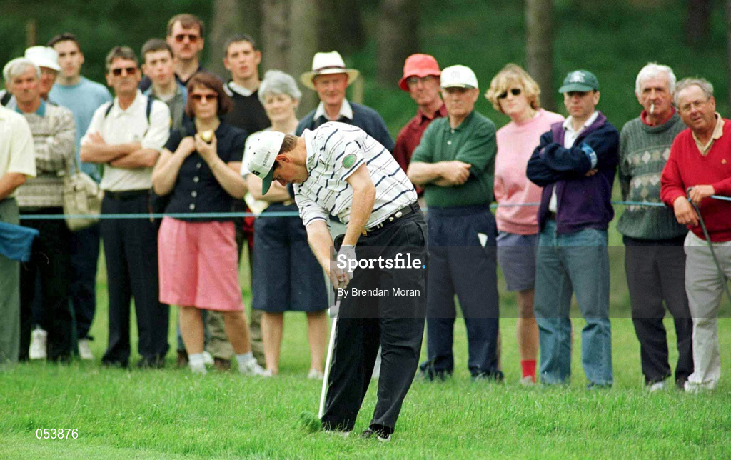 5 July 1997; Lee Westwood plays his second shot to the first green during the third round of the Murphy's Irish Open Golf Championship at Druid's Glen Golf Course in Wicklow. Photo by Brendan Moran/Sportsfile