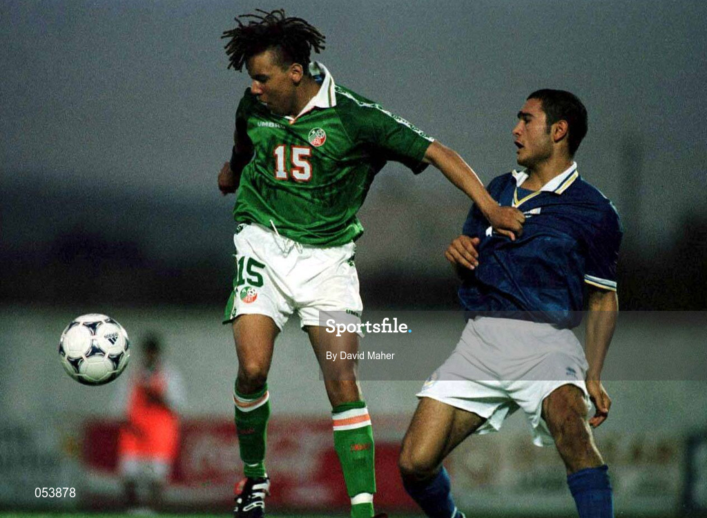 23rd July, 1998; Liam George of Republic of Ireland during the UEFA European Under-18 Championship Group B match between Republic of Ireland and Cyprus at Municipal Stadium in Ayia Napa, Cyprus. Photo by David Maher/Sportsfile