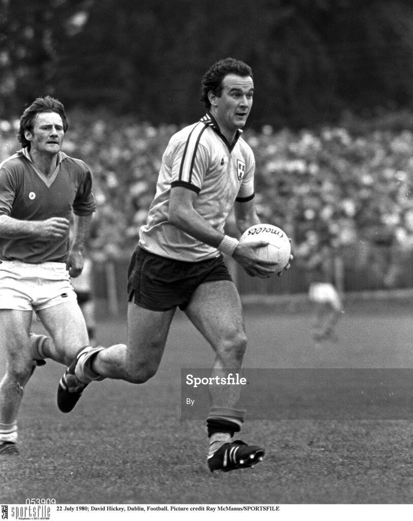 22 July 1980; David Hickey, Dublin, Football. Picture credit Ray McManus/SPORTSFILE