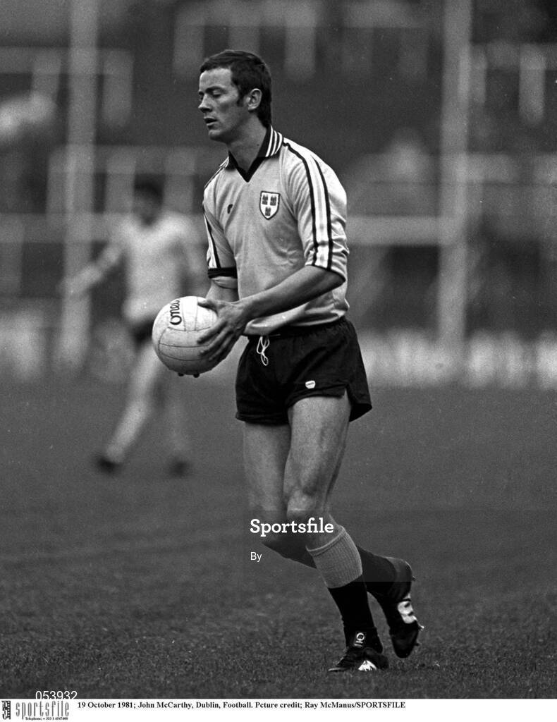 19 October 1981; John McCarthy, Dublin, Football. Pcture credit; Ray McManus/SPORTSFILE