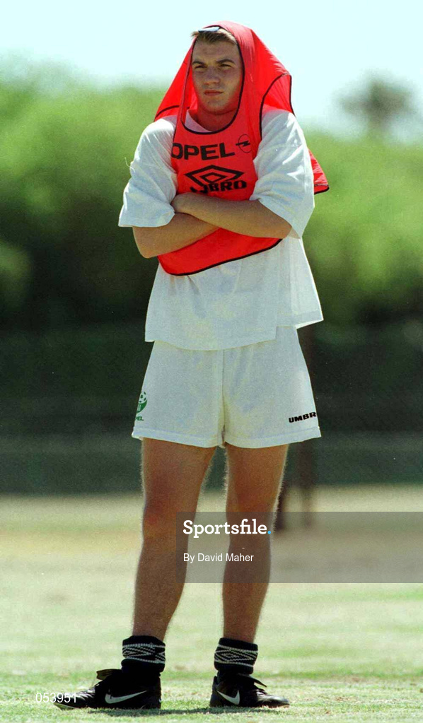 27 January 1999; Shaun Byrne during a Republic of Ireland U-17 Squad Training Session at Greenpoint AFC in Capetown, South Africa. Photo by David Maher/Sportsfile