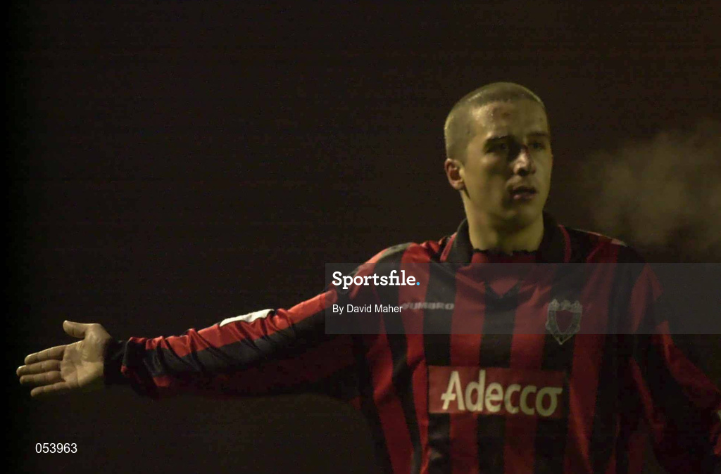 5 January 2001; Alex Nesovic of Bohemians during the FAI Harp Lager Cup Second Round match between Bohemians and Drogheda United at Dalymount Park in Dublin. Photo by David Maher/Sportsfile