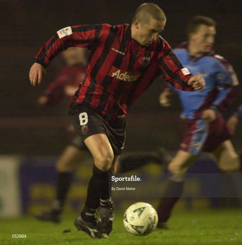 5 January 2001; Alex Nesovic of Bohemians during the FAI Harp Lager Cup Second Round match between Bohemians and Drogheda United at Dalymount Park in Dublin. Photo by David Maher/Sportsfile