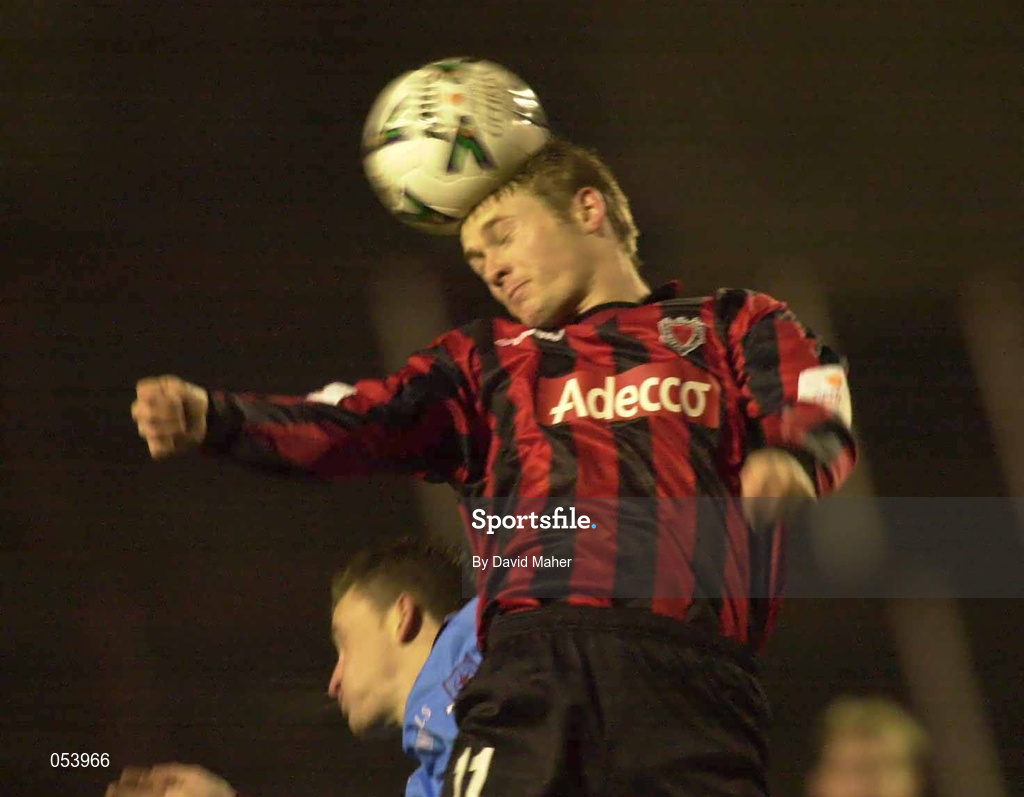 5 January 2001; Anthony Hopper of Bohemians during the FAI Harp Lager Cup Second Round match between Bohemians and Drogheda United at Dalymount Park in Dublin. Photo by David Maher/Sportsfile