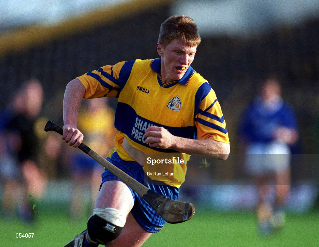 26 November 2000; Niall Gilligan of Sixmilebridge during the AIB Munster Senior Hurling Club Championship Final match between Sixmilebridge and Mount Sion at Semple Stadium in Thurles, Tipperary. Photo by Ray Lohan/Sportsfile
