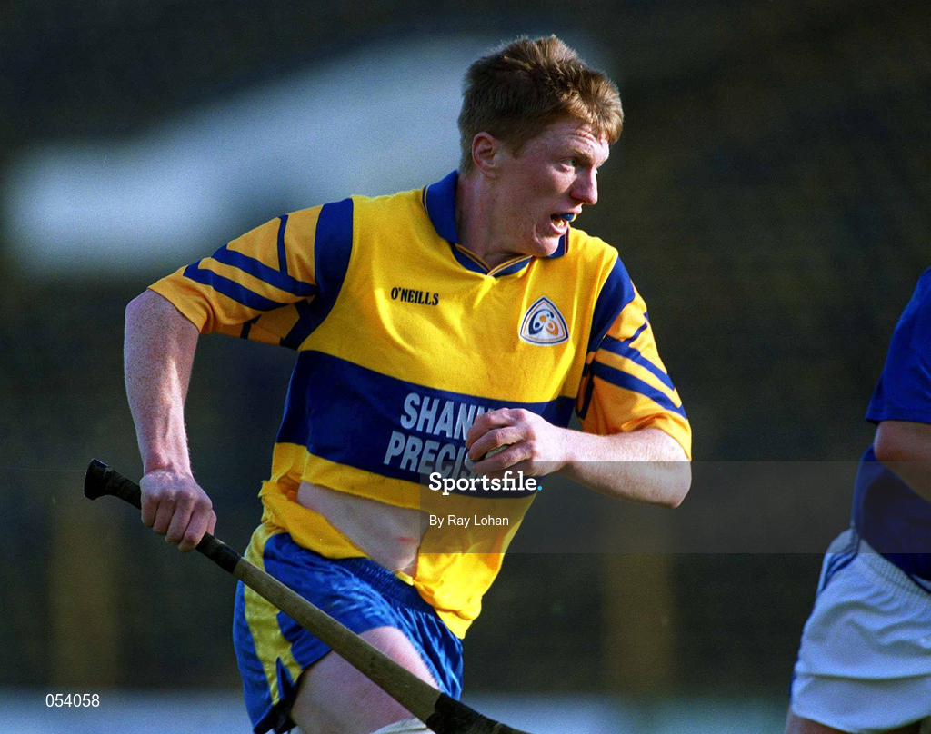 26 November 2000; Niall Gilligan of Sixmilebridge during the AIB Munster Senior Hurling Club Championship Final match between Sixmilebridge and Mount Sion at Semple Stadium in Thurles, Tipperary. Photo by Ray Lohan/Sportsfile