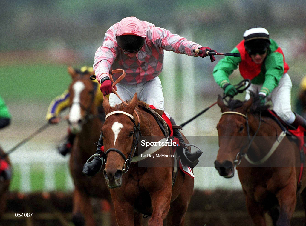 16 March 2000; Bacchanal, with Mick Fitzgerald up, on their way to winning the Bonusprint Stayers' Hurdle on Day Three of the Cheltenham Racing Festival at Prestbury Park in Cheltenham, England. Photo by Ray McManus/Sportsfile