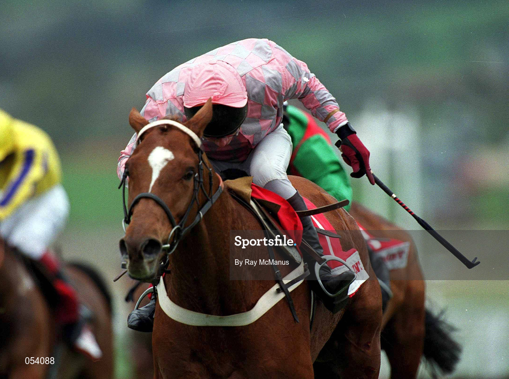 16 March 2000; Bacchanal, with Mick Fitzgerald up, on their way to winning the Bonusprint Stayers' Hurdle on Day Three of the Cheltenham Racing Festival at Prestbury Park in Cheltenham, England. Photo by Ray McManus/Sportsfile