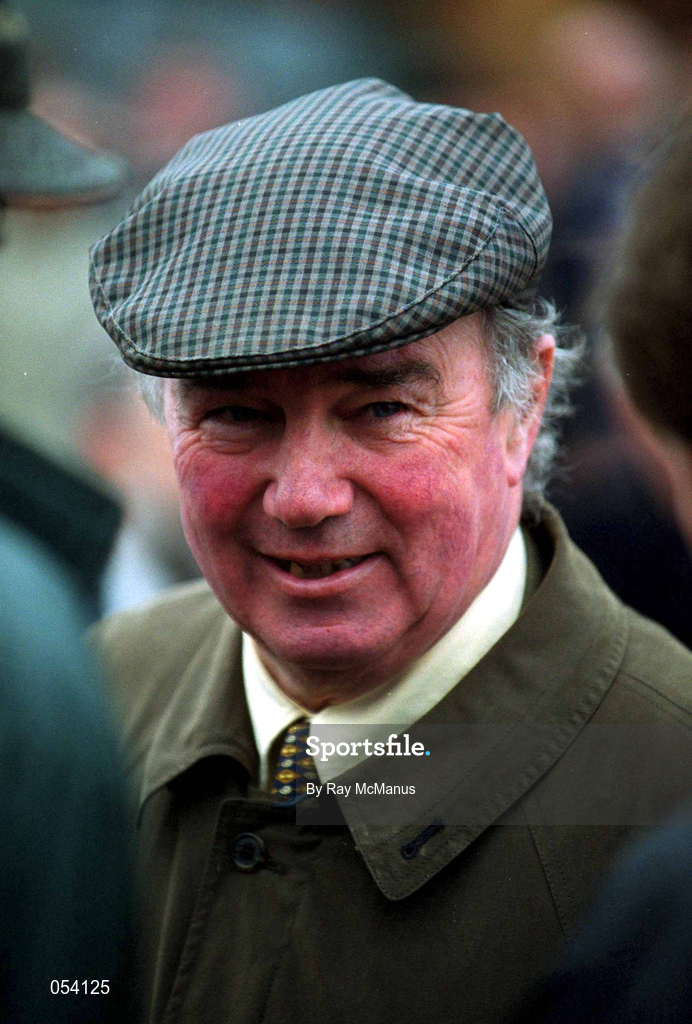 16 January 2000; Trainer Pat Hughes at Fairyhouse Racecourse in Meath. Photo by Ray McManus/Sportsfile