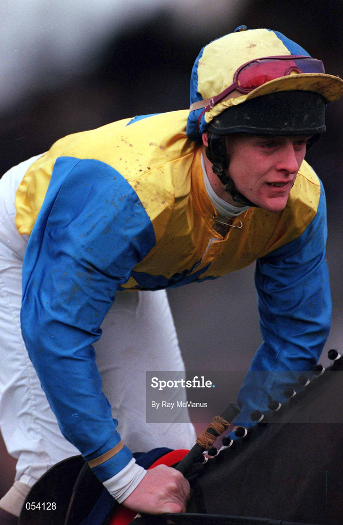 26 December 2000; Jockey Robert McNally during Day 1 of the Leopardstown Christmas Festival at Leopardstown Racecourse in Dublin. Photo by Ray McManus/Sportsfile