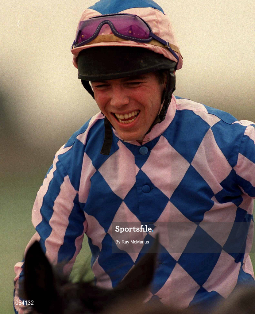 16 March 2000; Jockey theirry Doumen after winning the Elite Racing Club Triumph Hurdle on Snow Drop I on Day Three of the Cheltenham Racing Festival at Prestbury Park in Cheltenham, England. Photo by Ray McManus/Sportsfile