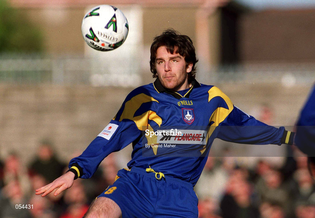 14 January 2001; Stuart Byrne of Longford Town during the Eircom League Cup Second Round Replay match between Cork City and Longford Town at Turners Cross in Cork. Photo by David Maher/Sportsfile