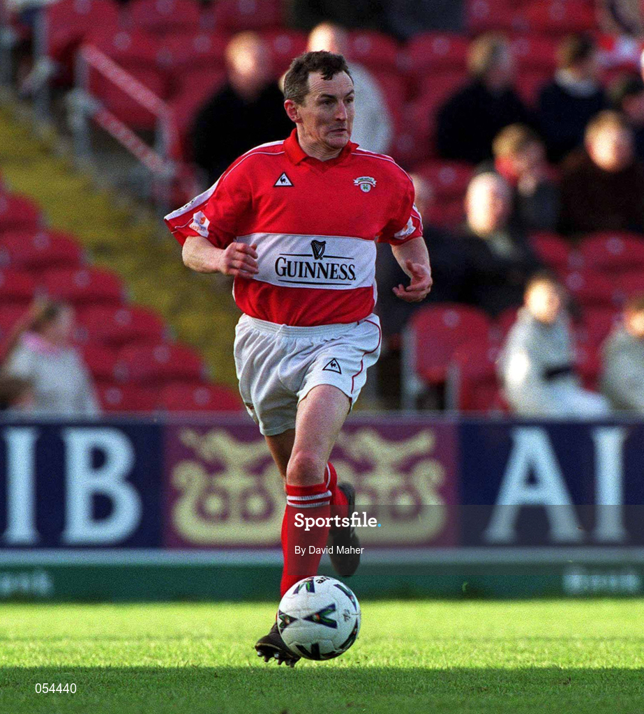 14 January 2001; John Caulfield of Cork City during the Eircom League Cup Second Round Replay match between Cork City and Longford Town at Turners Cross in Cork. Photo by David Maher/Sportsfile