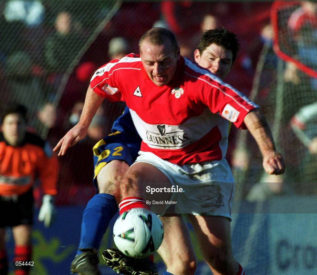 14 January 2001; James Mulligan of Cork City during the Eircom League Cup Second Round Replay match between Cork City and Longford Town at Turners Cross in Cork. Photo by David Maher/Sportsfile