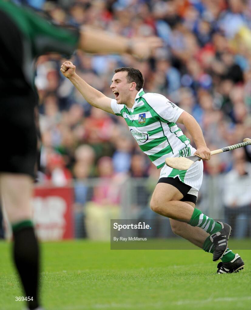 26 July 2009; Limerick goalkeeper Brian Murray celebrates after scoring the second Limerick goal from the penalty spot. GAA All-Ireland Senior Hurling Championship Quarter-Final, Dublin v Limerick, Semple Stadium, Thurles, Co. Tipperary. Picture credit: Ray McManus / SPORTSFILE