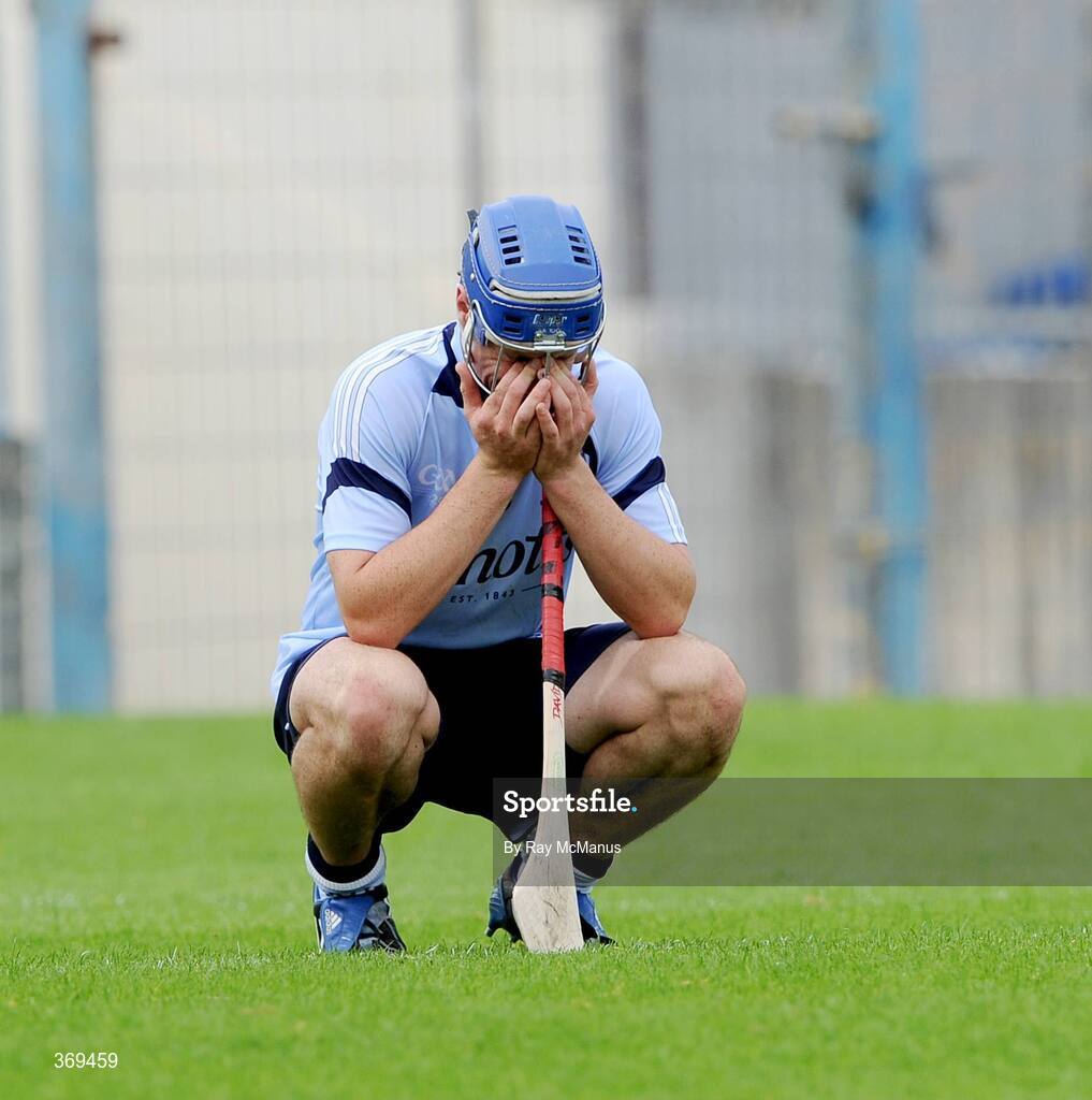 26 July 2009; Dublin's David Treacy at the end of the game. GAA All-Ireland Senior Hurling Championship Quarter-Final, Dublin v Limerick, Semple Stadium, Thurles, Co. Tipperary. Picture credit: Ray McManus / SPORTSFILE