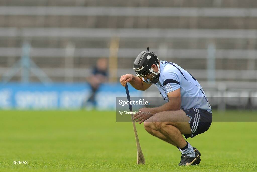 26 July 2009; A dejected Stephen Hiney, Dublin, at the final whistle. GAA All-Ireland Senior Hurling Championship Quarter-Final, Dublin v Limerick, Semple Stadium, Thurles, Co. Tipperary. Picture credit: Diarmuid Greene / SPORTSFILE