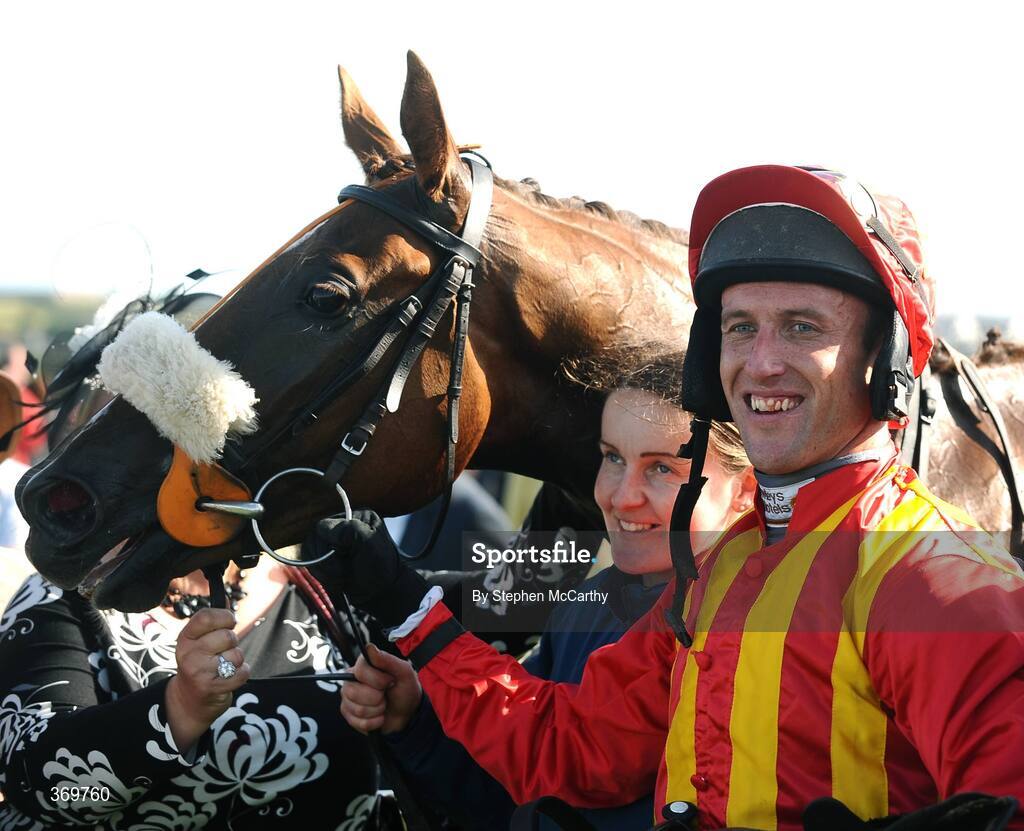 27 July 2009; Robbie Power after winning the Galwaybayhotel.com Handicap Hurdle on No One Tells Me. Galway Racing Festival, Ballybrit, Galway. Picture credit: Stephen McCarthy / SPORTSFILE