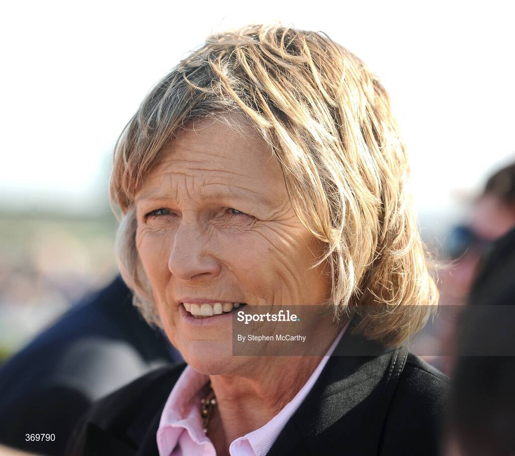 27 July 2009; Trainer Jessica Harrington after sending out No One Tells Me to win the Galwaybayhotel.com Handicap Hurdle. Galway Racing Festival, Ballybrit, Galway. Picture credit: Stephen McCarthy / SPORTSFILE