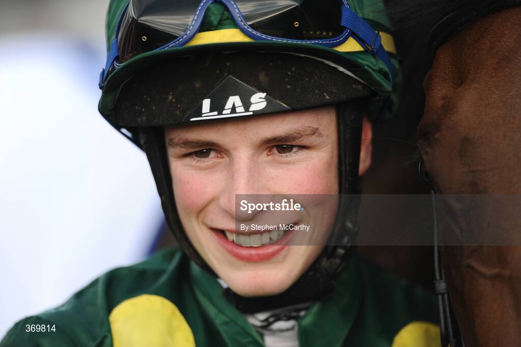 27 July 2009; Jockey Danny Mullins after winning the Claregalwayhotel.ie Hotel Handicap on Tellelle. Galway Racing Festival, Ballybrit, Galway. Picture credit: Stephen McCarthy / SPORTSFILE