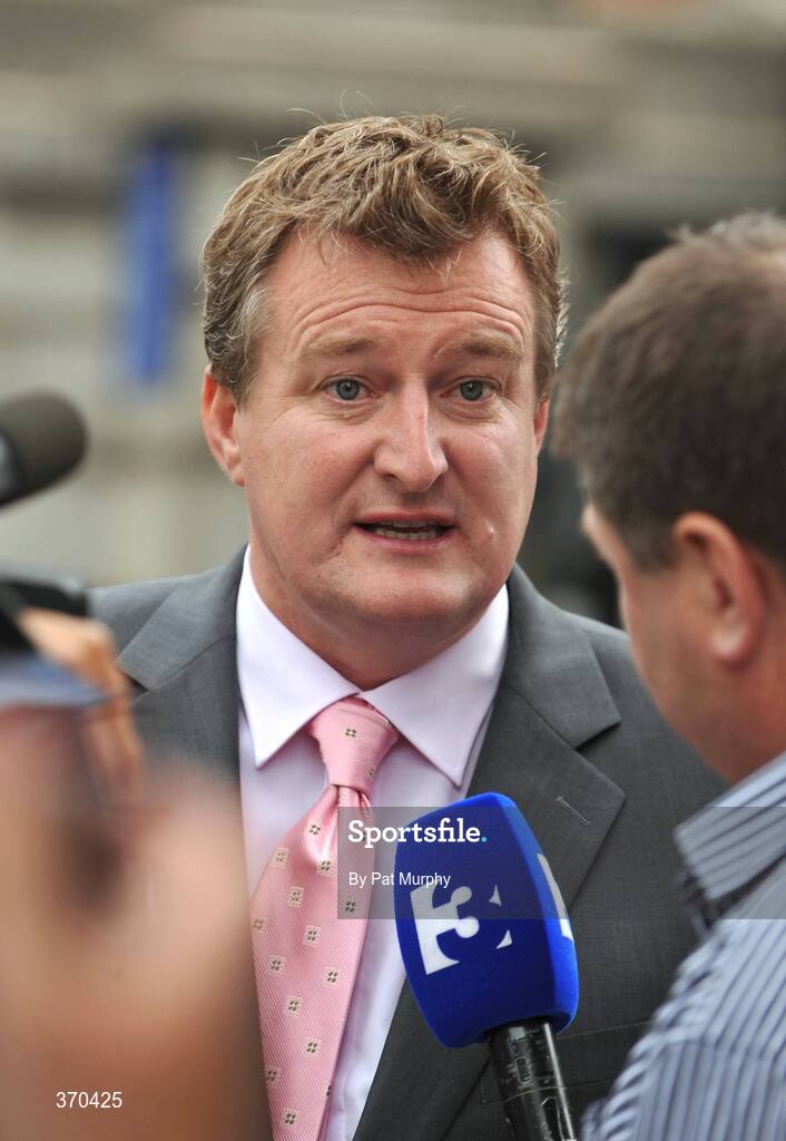 31 July 2009; Cork City owner and chairman Tom Coughlan leaves the Four Courts after a judgement in the High Court which keeps the club in business. High Court, Four Courts, Dublin. Picture credit: Pat Murphy / SPORTSFILE