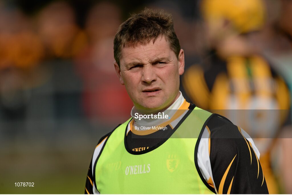 27 September 2015; Ronan Donnelly, Ballycastle McQuillan manager. Antrim Senior Championship Hurling Final, Ruairi Og Cushendall v Ballycastle McQuillan, Dunloy GAA Club, Dunloy, Co. Antrim. Picture credit: Oliver McVeigh / SPORTSFILE