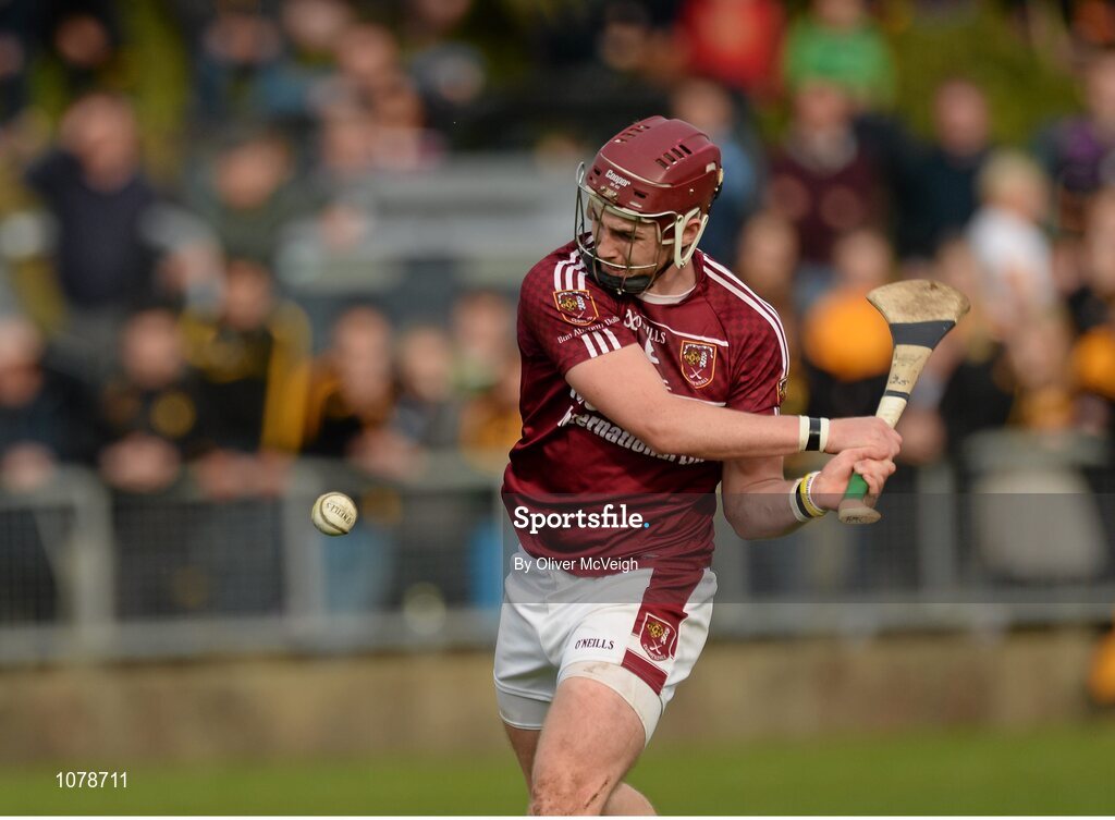 27 September 2015; Ryan McCambridge, Ruairi Og Cushendall. Antrim Senior Championship Hurling Final, Ruairi Og Cushendall v Ballycastle McQuillan, Dunloy GAA Club, Dunloy, Co. Antrim. Picture credit: Oliver McVeigh / SPORTSFILE