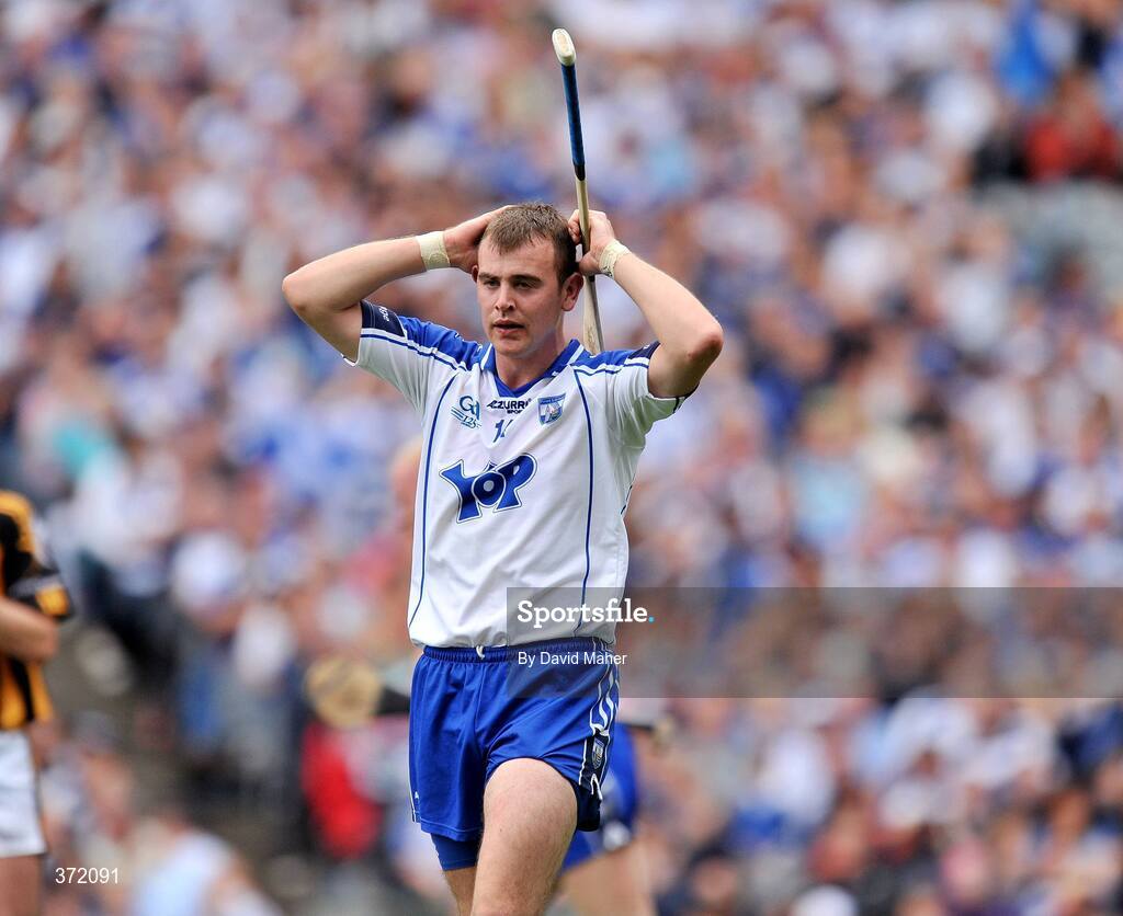 9 August 2009; A dejected Eoin Kelly, Waterford, at the end of the game. GAA Hurling All-Ireland Senior Championship Semi-Final, Kilkenny v Waterford, Croke Park, Dublin. Picture credit: David Maher / SPORTSFILE