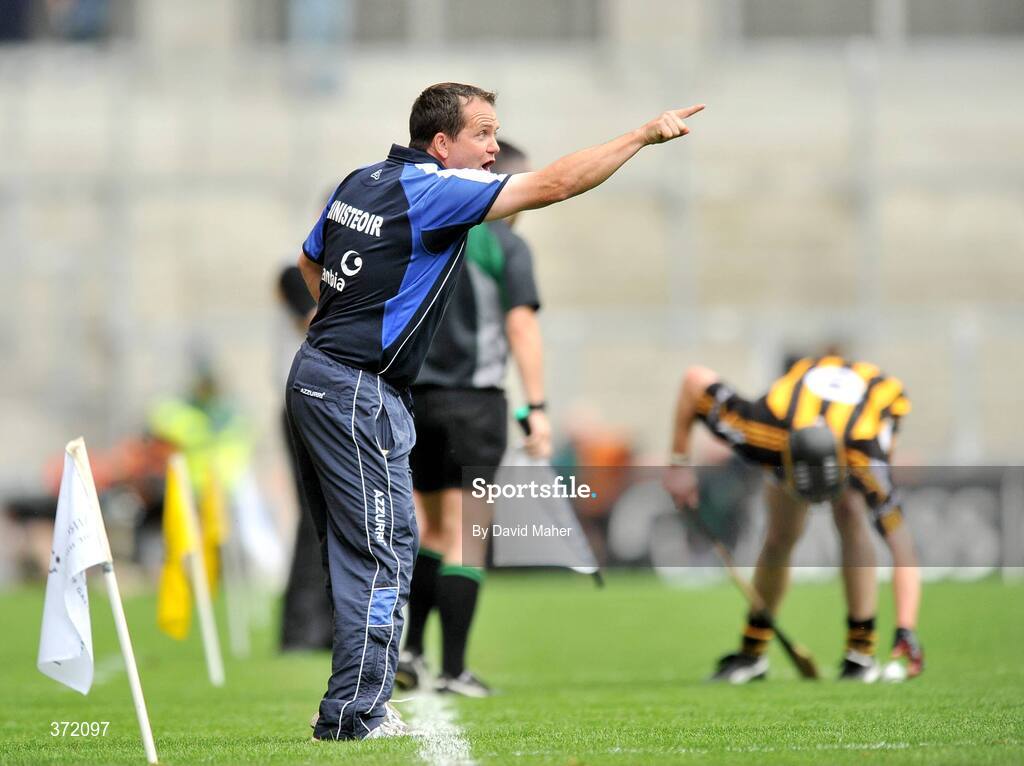 9 August 2009; Waterford manager Davy Fitzgerald during the game. GAA Hurling All-Ireland Senior Championship Semi-Final, Kilkenny v Waterford, Croke Park, Dublin. Picture credit: David Maher / SPORTSFILE