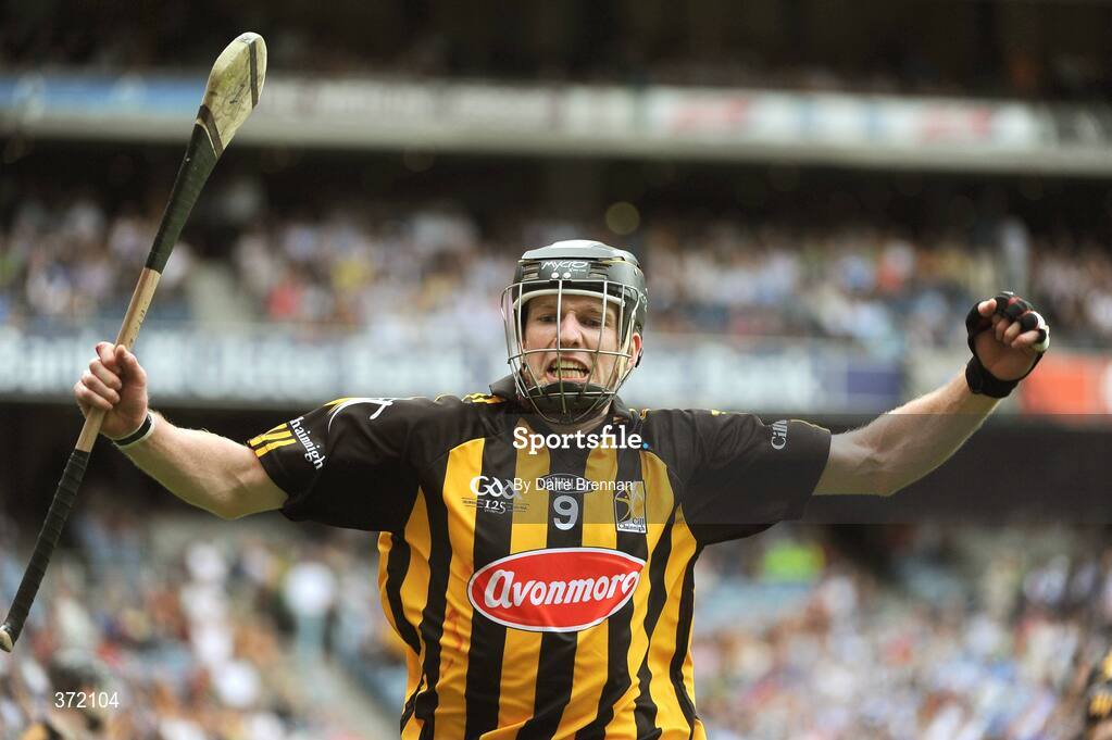 9 August 2009; Michael Rice, Kilkenny, celebrates at the final whistle. GAA Hurling All-Ireland Senior Championship Semi-Final, Kilkenny v Waterford, Croke Park, Dublin. Picture credit: Daire Brennan / SPORTSFILE