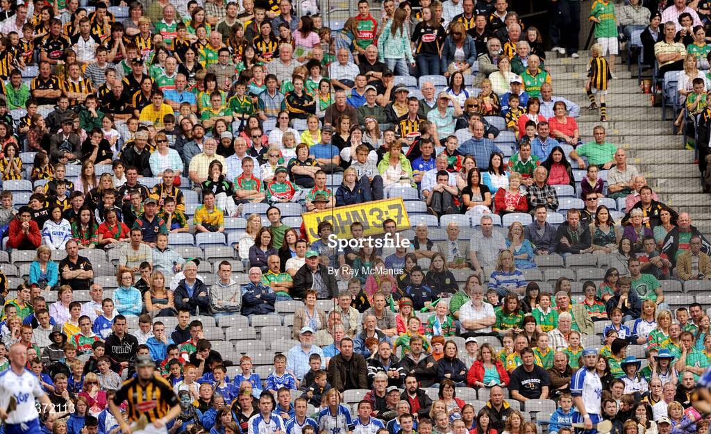 9 August 2009; Frank Hogan, from Limerick, with his John 3:7 sign at the game. GAA Hurling All-Ireland Senior Championship Semi-Final, Kilkenny v Waterford, Croke Park, Dublin. Picture credit: Ray McManus / SPORTSFILE