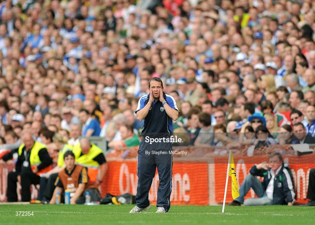 9 August 2009; Waterford manaer Davy Fitzgerald. GAA Hurling All-Ireland Senior Championship Semi-Final, Kilkenny v Waterford, Croke Park, Dublin. Picture credit: Stephen McCarthy / SPORTSFILE