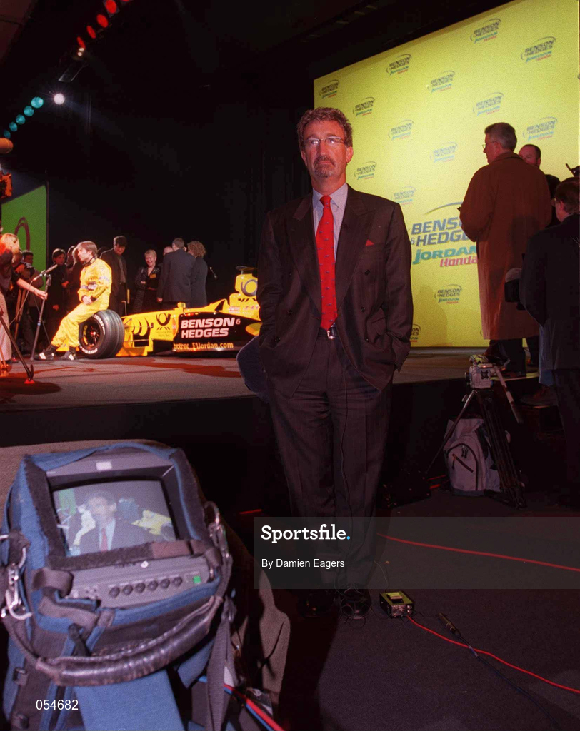 16 January 2000; Eddie Jordan, Chief Executive, Jordan Grand Prix, at the launch of Jordan Grand Prix's Honda powered EJ11 car at Silverstone Circuit in Towcester, England. Photo by Damien Eagers/Sportsfile