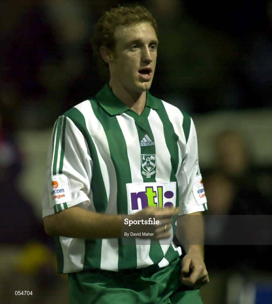 12 January 2001; Paul Keegan of Bray Wanderers during the Eircom League Premier Division match between Bray Wanderers and Longford Town at Carlisle Grounds in Bray, Wicklow. Photo by David Maher/Sportsfile
