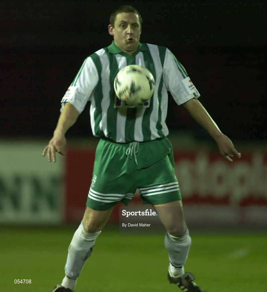 12 January 2001; Eddie Gormley of Bray Wanderers during the Eircom League Premier Division match between Bray Wanderers and Longford Town at Carlisle Grounds in Bray, Wicklow. Photo by David Maher/Sportsfile