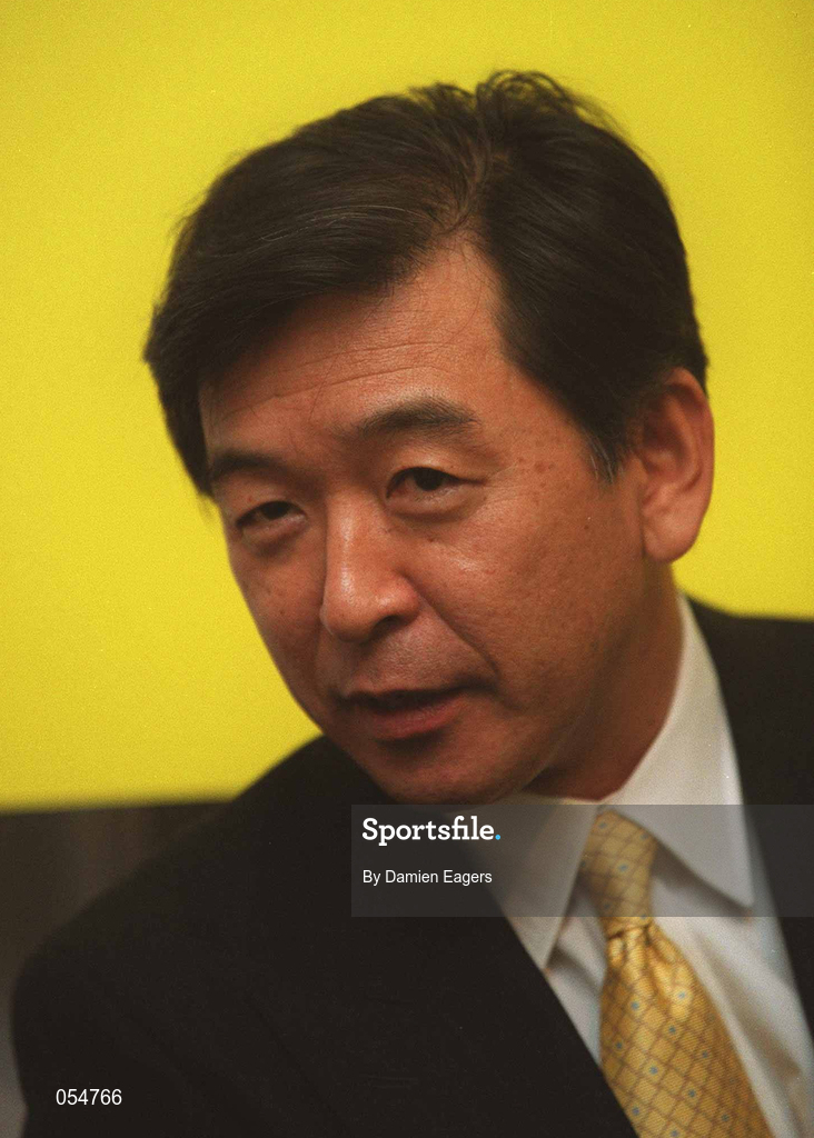 16 January 2000; Takefumi Hosaka, Managing Director, Honda, at the launch of Jordan Grand Prix's Honda powered EJ11 car at Silverstone Circuit in Towcester, England. Photo by Damien Eagers/Sportsfile