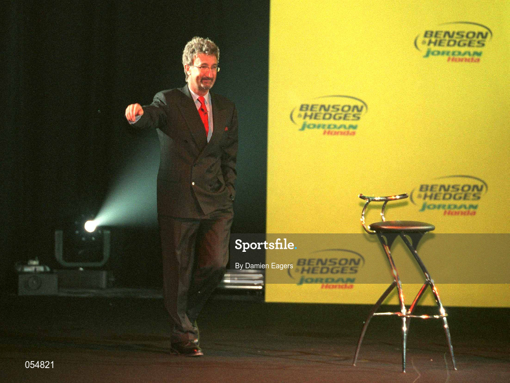 16 January 2000; Eddie Jordan, Chief Executive, Jordan Grand Prix, at the launch of Jordan Grand Prix's Honda powered EJ11 car at Silverstone Circuit in Towcester, England. Photo by Damien Eagers/Sportsfile